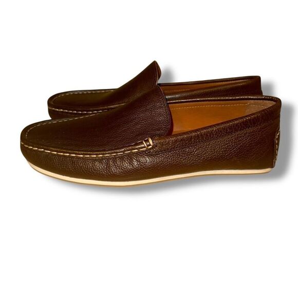 New Allen Edmonds Turner Venetian Loafer in Pebbled Brown Leather Sz 8 - Picture 7 of 10